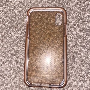 iphone x pink clear case